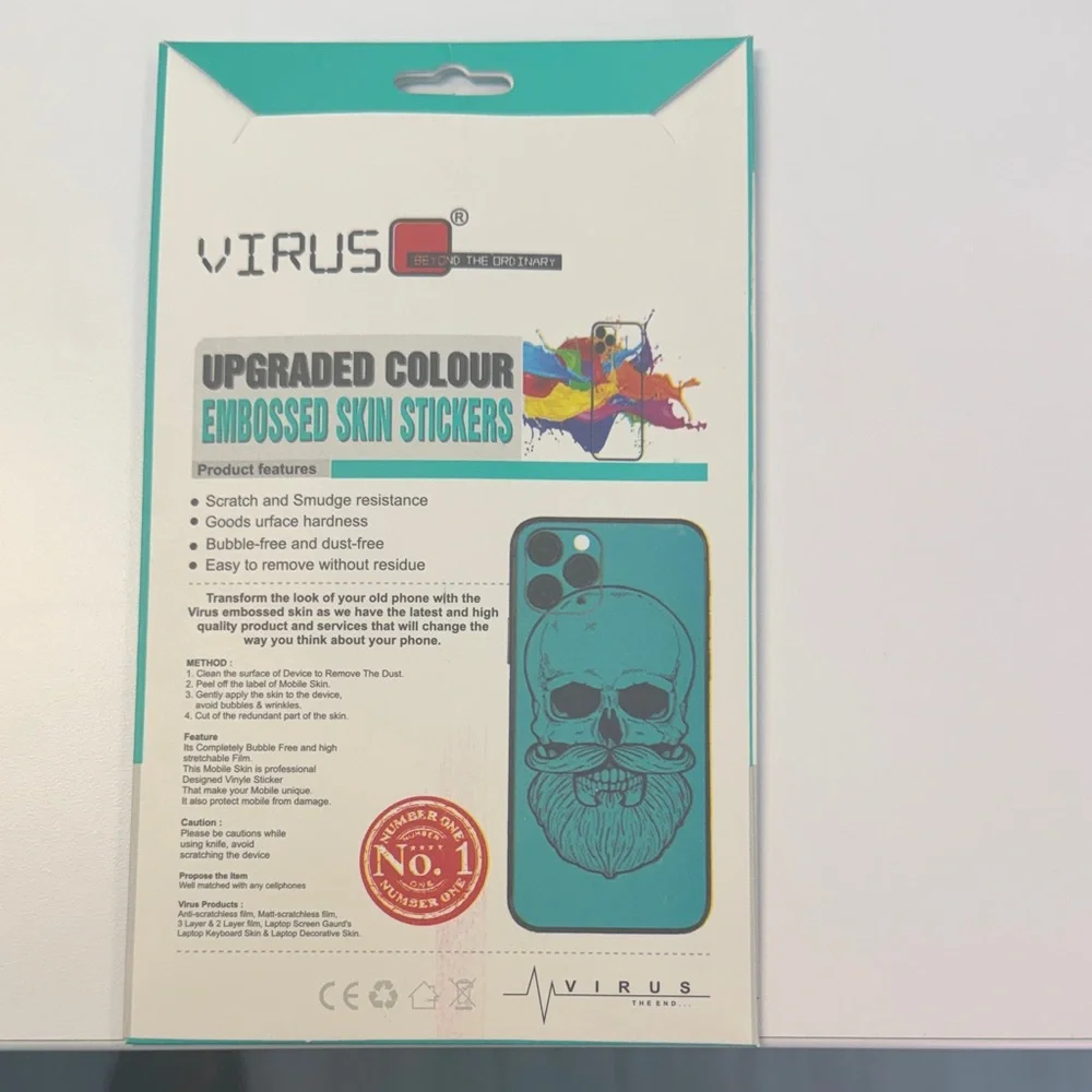 Manchester United Red and Black Phone Skin only exclusively available through me